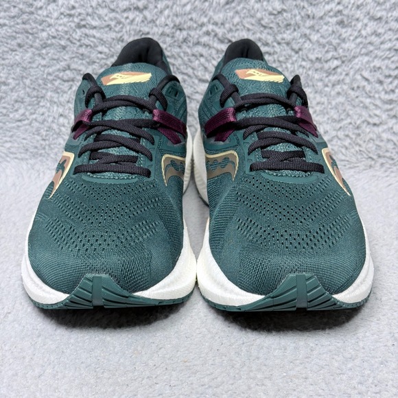 Saucony Triumph 20 Shamrock Womens Size 11 Running Shoes Sneakers Green - Picture 2 of 11